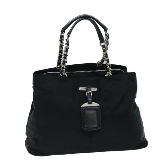 PRADA Tote Bag Nylon Black - Picture 1 of 5